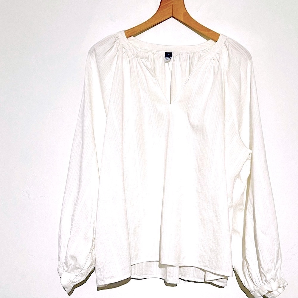 Old Navy Textured On Sea Salt Woven Blouse
